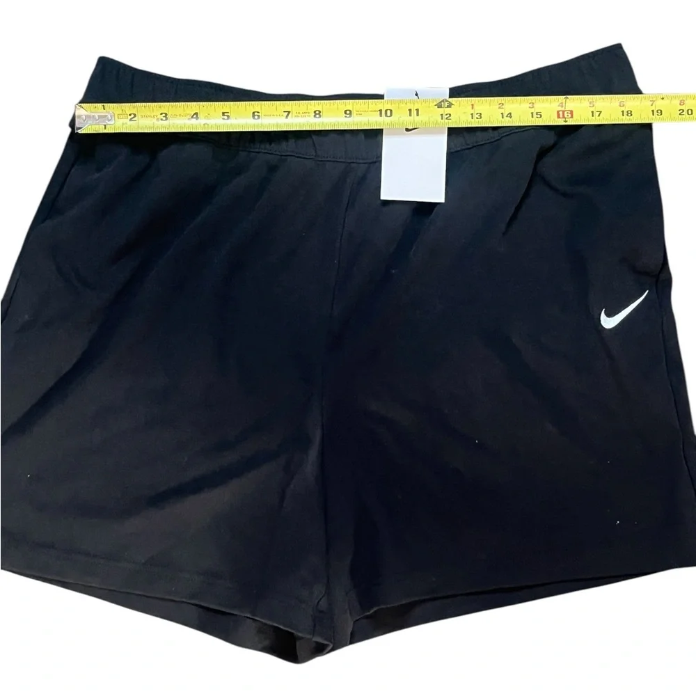 Nike Women’s XL Jersey Black High Rise Loose Fit Shorts Sportswear Pockets NWT